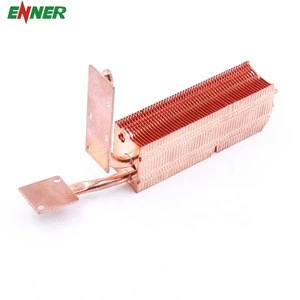 China Supplier CPU Computer Al/Cu Passive Heat Sink Heat Pipe Cooling SystemHeat Pipe Radiator