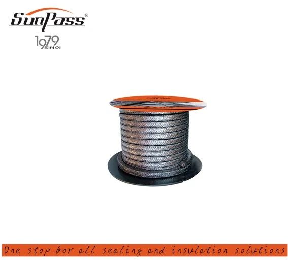 China Supplier Top Quality Stuffing Rope Graphite Packing Pure Flexible Graphite Gland Packing With Inconel Wire Mesh