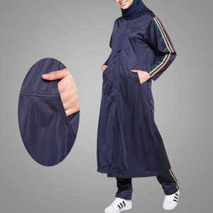 China Wholesale Dubai Islamic Clothing Plus Size Long Blouse Abaya Simple Style Muslim Tracksuits Cheap Turkey Design Sport Wear