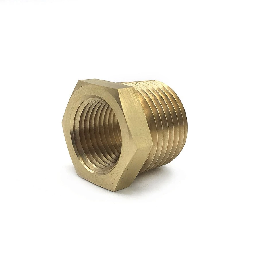 China wholesale thread head Conduit weld Brass pipe fittings hex reducer bushing