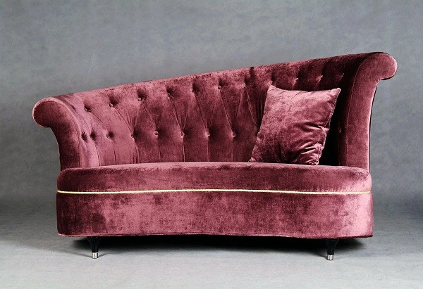 China wooden furniture manufacturer modern chaise lounge design chesterfield pink sofa set