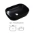 Import chinese designs ceramic countertop black bathroom sink hand wash basin from China