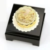 Chinese Style Gifts 24K Gold Mooncake with Chinese Lucky Word Fu