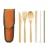 Import Chinese supplier sale degradable cutlery set bamboo flatware sets for gift from China