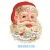 Import Christmas Home Decor  Merry Christmas Wall Decoration Cardboard Material Santa Head Sticker from China