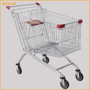 chrome plated kids metal mini grocery shopping cart/wire shopping trolley