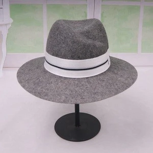 Classic Leisure Narrow Brim Wool Ladies Fedora Hat