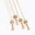 Import Classy 36&quot; Beaded Necklace with Mongramed Acrylic or Wooden Pendant from USA