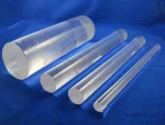 Clear fused fiber quartz rod for optical applications