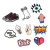 Import Clothes Applique Sticker Fashion Custom Embroidered Badges Iron On Patches from China