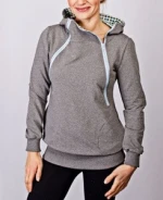 Clothing manufacturers wholesale 100% cotton breast feeding hoodies blank