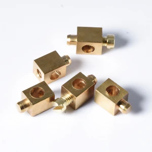 CNC Milling Machine Parts High Quality Terminal Of Socket  Brass Surface Design Hardware Fittings With CNC Turning Service
