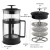 Import Coffee&amp;tea set, Borosilicate Glass Tea Maker Coffee Maker with Grinder, Household Kitchen French Press Coffee Press With Plunger from China