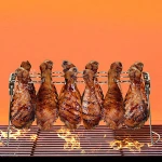Collapsible Stainless Steel Chicken Grill Rack