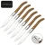 Import color wood handle stainless steel flatware steak knife set with laguiole from China