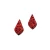 Import Colorful Fashion Many Shapes Leather Red Glitter Teardrop Leather Piece for earrings from China
