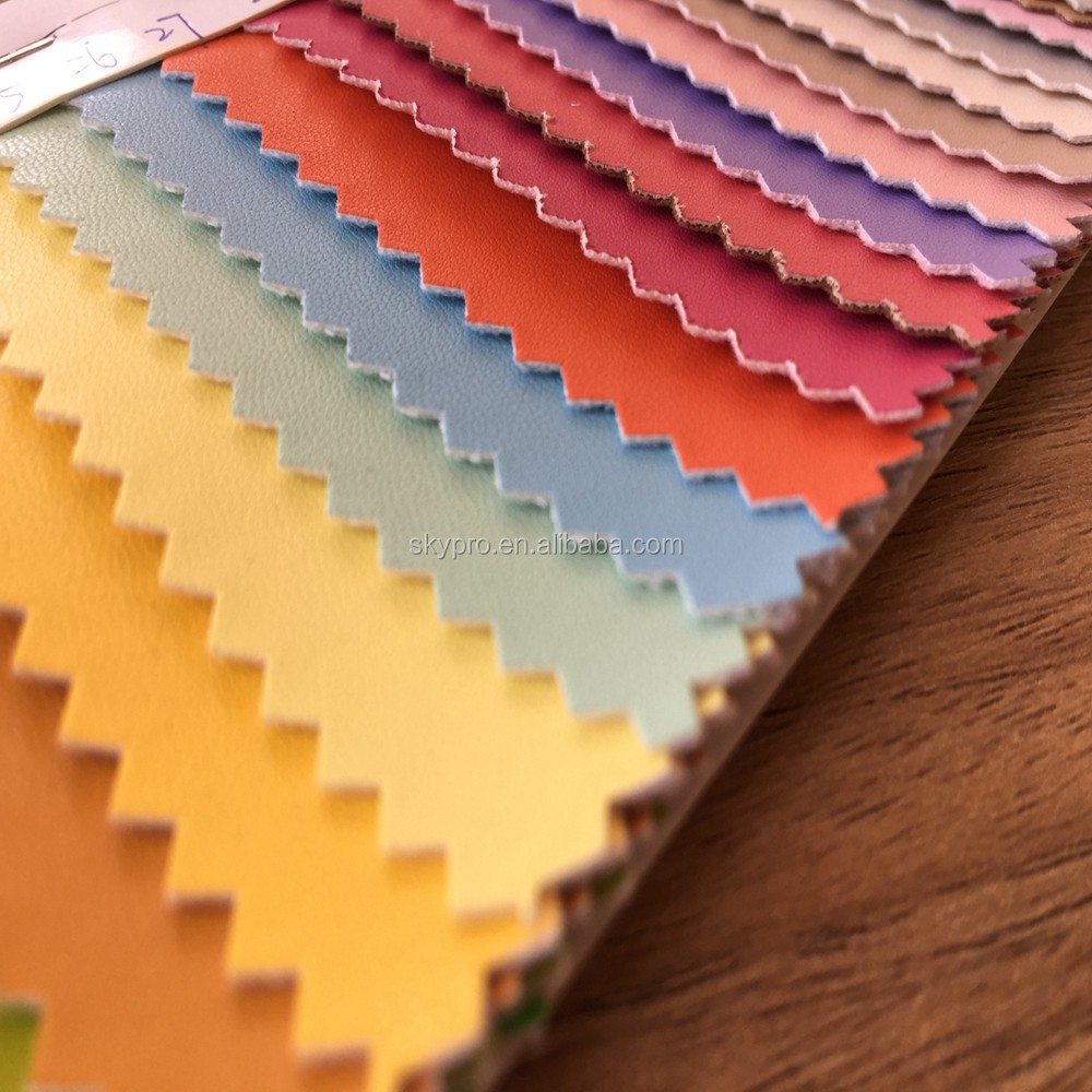 Colourful PVC Artificial Leather And PU Synthetic Leather For Sofa,Shoes,Bag