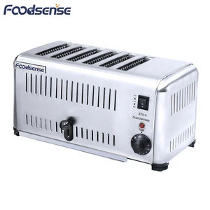 Commercial 6 Slice Pop Up Toaster,Stainless Steel Grill Toaster Machine