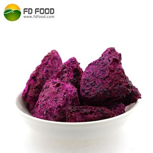 common FD red dragon fruit freeze-dried pitaya snack GMO free freeze dried pitaya