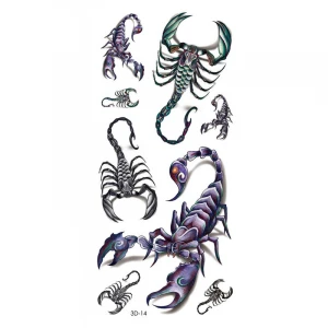 Competitive price custom 3d temporary tattoo sticker for body art