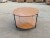 Import Contemporary Round Coffee Table Living Room Solid Wooden Small Coffee Table with Metal Legs from China