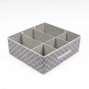 Cotton foldable box storage shoe boxes clear plastic storage box 6 Shelf underwear organizer