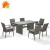 Import Counter Height Cracked Glass Top Design Dining Table For Hotel from China