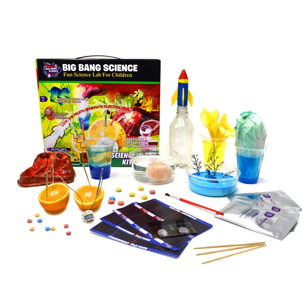 creative STEM fun chemical lab in the kitchen educational children learning toy