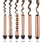 Curling Iron 5 in 1 Hair Curler Curling Wands Set Interchangeable Ceramic Removable Barrels Hair Curling Iron