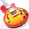 Custom 12 strings JZ electric guitar in sunburst color with flamed maple top