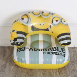 Custom cartoon inflatable furniture air sofa baby chair