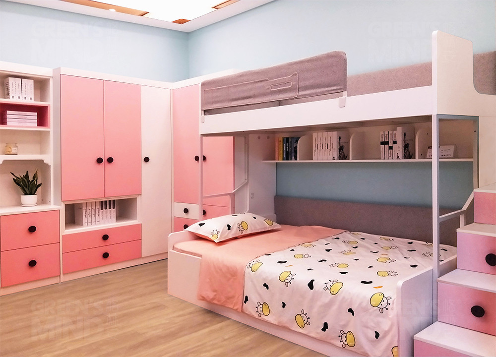 Buy Custom Childrens Bedroom Furniture Bed Solid Wood Storage Cabinets ...