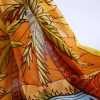 Custom design digital printed high quality silk habotai chiffon georgette fabric for garment and scarves