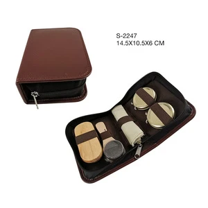 Custom Design Men&#39;s Professional Shoe Care kit/Shoe Shine Kit Box/Shoe Polish set
