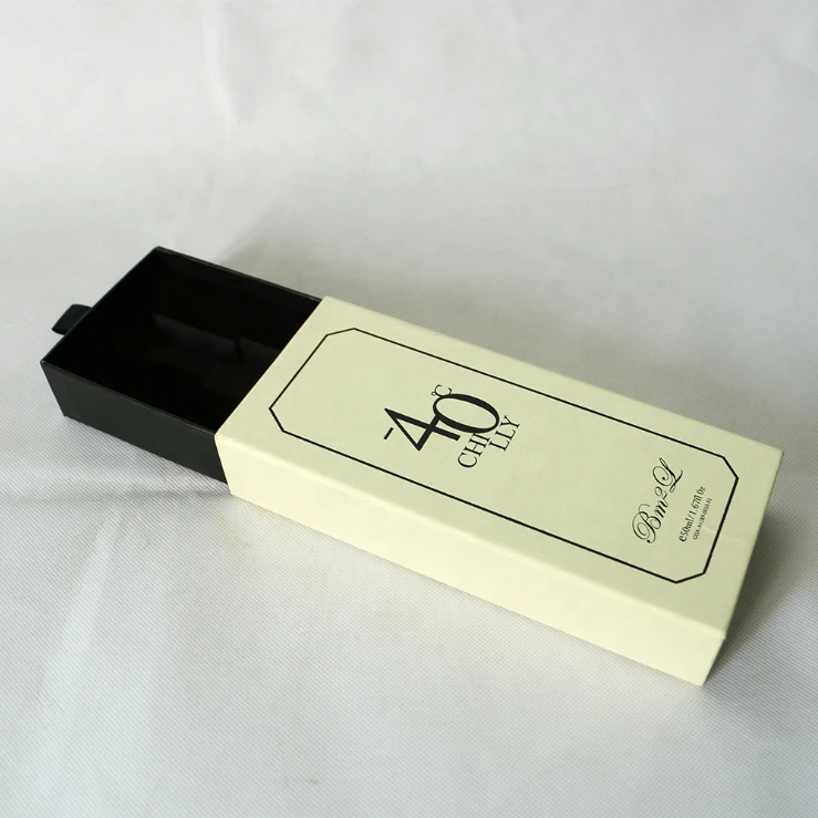 Custom Drawer Gift Paper Cardboard Box Packing Cosmetic Luxury Perfume Essential Oil Packaging Box