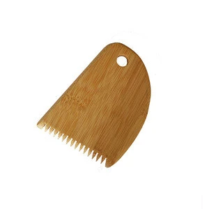 Custom eco-friendly bamboo surf wax comb in surfing