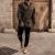 Import Custom Fashion Design Skinny Men Jean Pants Ripped Holes Black Blue Denim Men Jeans from China