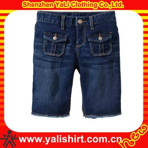 Custom fashion high quality summer latest style cowboy boys short jeans 2013