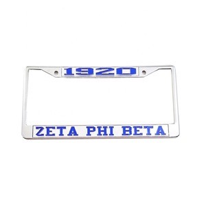 Custom  FINER WOMANHOOD  ZETA PHI BETA  SO SWEET license plate frame