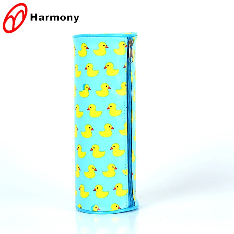 Custom logo pen case cartoon flower plastic eco-friendly school pencil case,custom pencil case,pencil case zipper