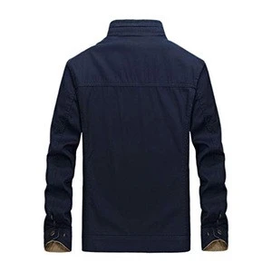 Custom Made Men&#039;s Cotton Durable Slim Fit Stand Collar Reversible Jacket &amp; Coats Reversible Jacket for men MK-RJ-3058