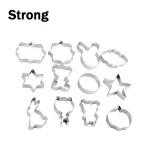 Custom Made Metal Stamp New Year Decoration Cake Tools Biscuit Mold Christmas Cutter Different Shape Cookie Cutter
