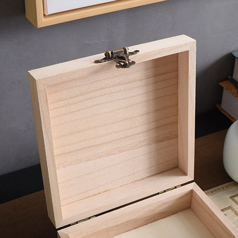 Custom New Solid Wood Home General Jewelry Storage Box Tea Cake Wooden Gift Box
