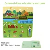 Custom paper board preschool printing children sound book