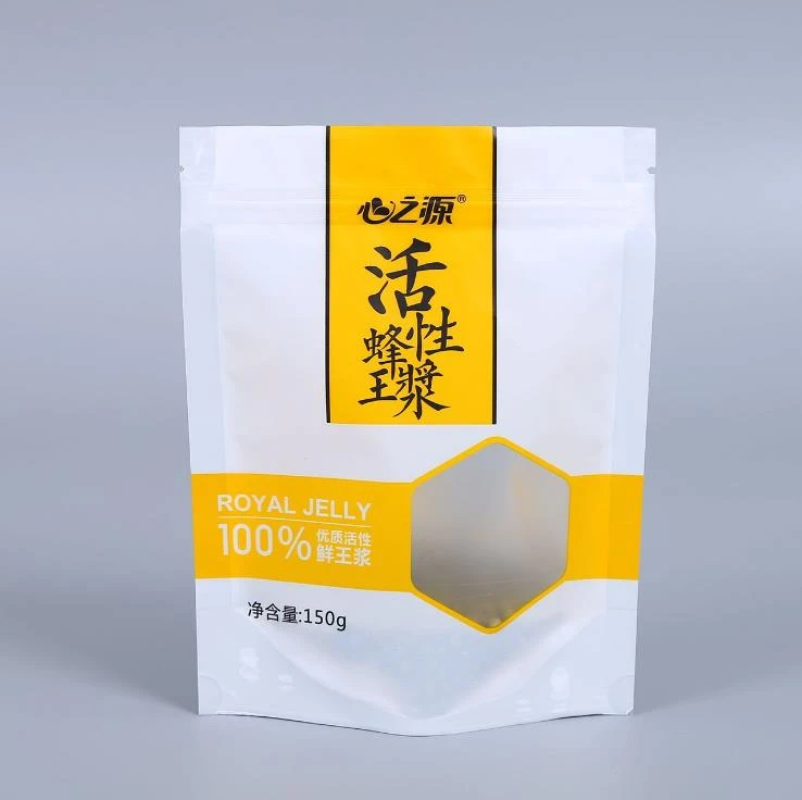 Custom Printed Food Ziplock Snack Custom Plastic Pouch Packaging Food Packing Bag with window