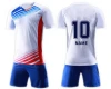 Custom sublimation sports wear/soccer kit/football jersey and shorts soccer uniform set