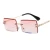 Import Customised funny luxury fashion vintage small rectangle multi color rimless square sunglasses from China