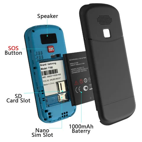 Buy Customisition Support Brand New 2g Gsm Feature Mobile Phone For ...