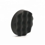 Customizable Black Waffle Buffing Side Car Sponge Polishing Pad Foam Car Buffing Pad