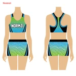 Customize Cheer Bra and Short Sublimated Uniforms Cheerleading Practice Wear